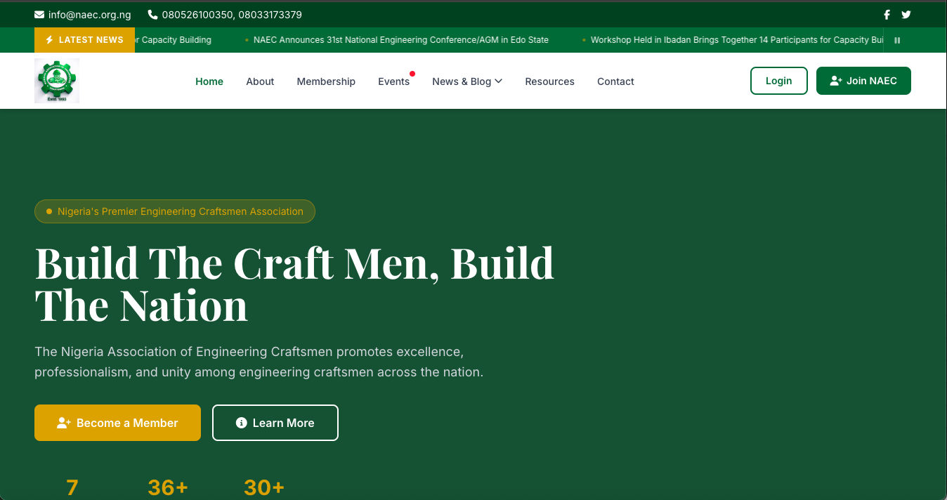 NAEC Web App