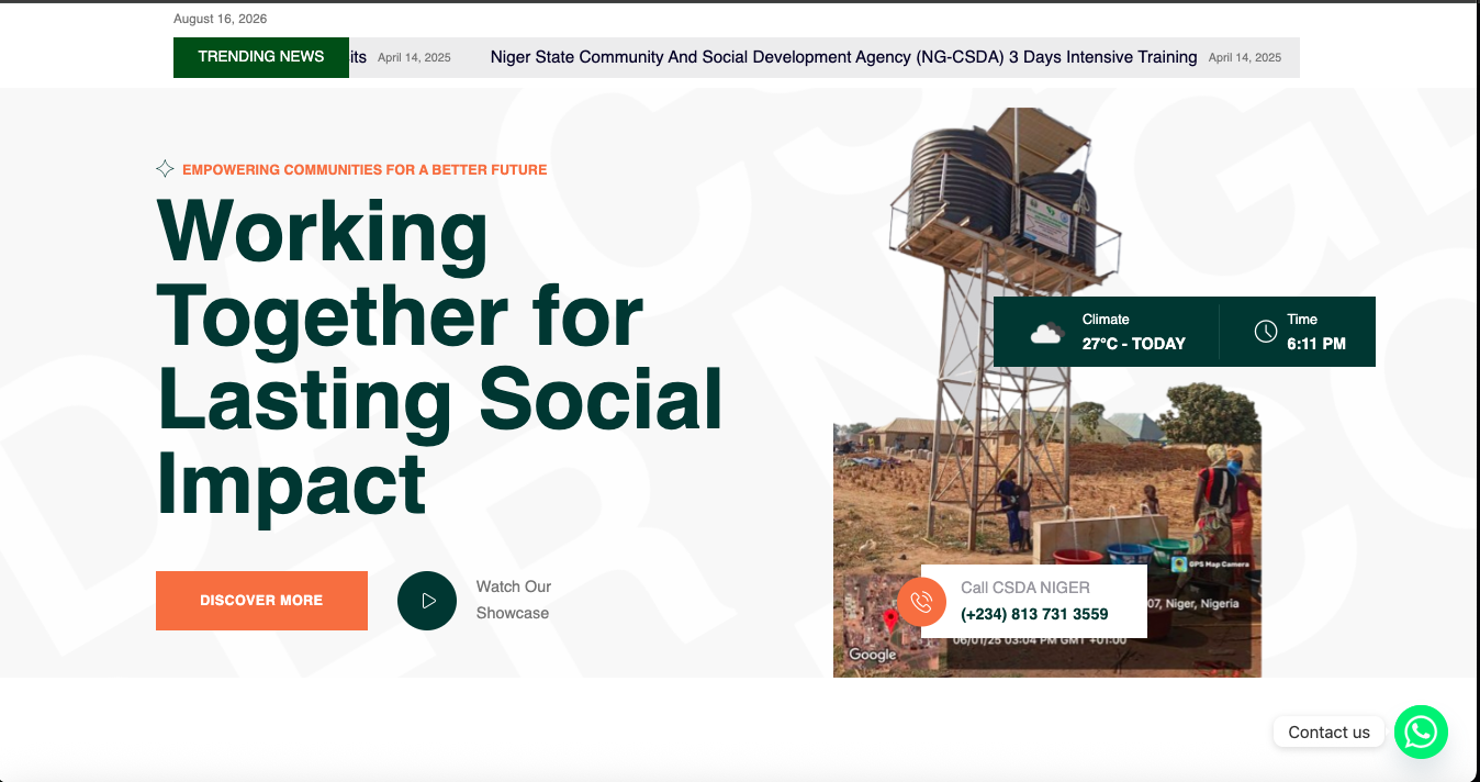 CSDA NIGER STATE WEBSITE